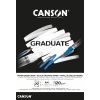 Canson Pad Graduate Papier Dessin Noir Skicár 20 A4 120 g Noir