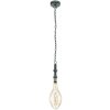 Eglo 79407 - LED luster na reťazi PENSILVA 1xE27/8W/230V čierna 79407 + záruka 5 rokov zadarmo