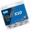 Reťaz na bicykel KMC X10.93 - X10 Strieborná/Čierna BOX 10/ (5,9 - 6,2 mm)