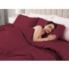 Biante Saténové posteľné obliečky ST-004 Vínové Predĺžené 140x220 a 70x90 cm