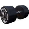 Gorilla Sports Jednoručná činka čierno/biela, 37,5 kg