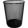 Manutan Drôtený odpadkový kôš Rib, objem 12 l, čierny