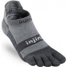 Injinji RUN Lightweight No-Show NuWool prstové ponožky charcoal