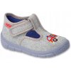 Befado detské papuče Repík sivý veľkosť 18