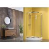 Aquatek MASTER S2 Polkruhový sprchový kút 90x90x185cm, posuvné dvere, chróm, matné sklo AQ MASTERS2CH9061