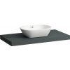 Laufen Lani Umývadlová doska 120 cm sivá prevádzka výrez uprostred H4046711122661
