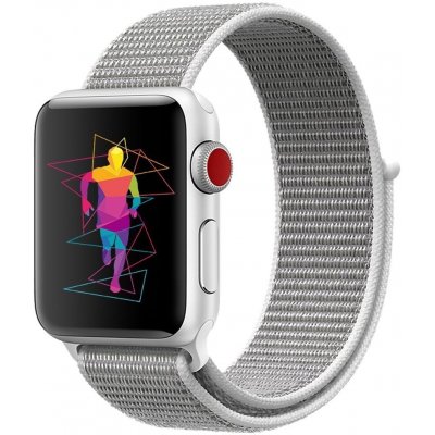 Eternico Airy na Apple Watch 38 mm/40 mm/41 mm Elephant Gray and White edge AET-AWAY-ElGrW-38