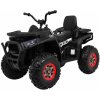 JOKO Elektrická štvorkolka 4x4 ATV Desert, penové kolesá, kožené sedadlo, čierna