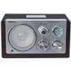Orava RR-29B, retro rádio, Analógový AM/FM tuner, čítačka SD/MMC, USB hosť, Podpora WMA/MP3, 3,5 mm AUX, 3 W