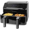 Emerio AF-130376.1 čierna / Teplovzdušná fritéza / 2400 W / 3.6 l + 3.6 l (AF-130376.1)