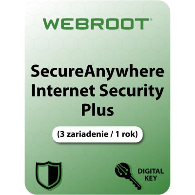 Webroot SecureAnywhere Internet Security Plus 3 lic. 12 mes.