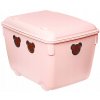 Veľký box na hračky 40l Branq Bear ružový