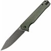QSP Knife Mamba V2, Black Stonewash D2 Blade, Green Micarta Handle QS111-I2
