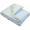 Detská deka z Minky s výplňou New Baby modrá 80x102 cm