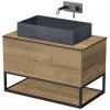 Koupelnová skriňa pod umyvadlo Naturel Oxo 90x58x50 cm dub halifax OXO901ZKD