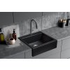 Berg Nova keramický drez 66x62 cm čierna BRN19C104