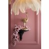 Light & Living Zlatá antik dekorácia pštros Ostrich gold - 19*14*45 cm - Light & Living