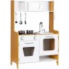 ECOTOYS PLK534 Drevená detská kuchynka so svetelnými a zvukovými horákmi