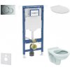 Geberit Duofix - Set predstenovej inštalácie, WC Alpha s doskou, tlačidlo Sigma01, lesklý chróm SANI11CD1107