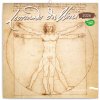 NOTIQUE Poznámkový kalendár Leonardo da Vinci 2026, 30 x 30 cm