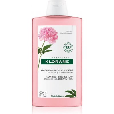 Klorane Peony šampón pre citlivú pokožku hlavy 400 ml