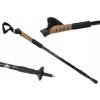 Trekingové palice Nordic Walking s korkovou rukoväťou, 135 cm, 2 ks, Čierna