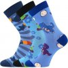 3PACK Ponožky BOMA detské KAITO s obrázkami CHLAPČENSKÉ mix C (3 páry) Veľkosť: 30-34 (20-22)