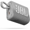 JBL GO 3 - bielá, reproduktor prská a syčí