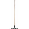 Hrable záhradné Strend Pro R105, 10 zubé, drevená násada 1600mm
