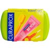 Curaprox Travel Set zubná kefka + CPS medzizubné kefky 2 ks + zubná pasta 10 ml darčeková sada, zelený
