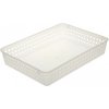 Keeeper plastový košík 37x25x6,4cm transparentný
