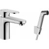 Hansgrohe Vernis Blend - Umývadlová batéria s ručnou sprchou Bidette, chróm 71215000