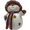 Prodex Snehuliak s ružovou LED čiapkou 25x18 cm A00543