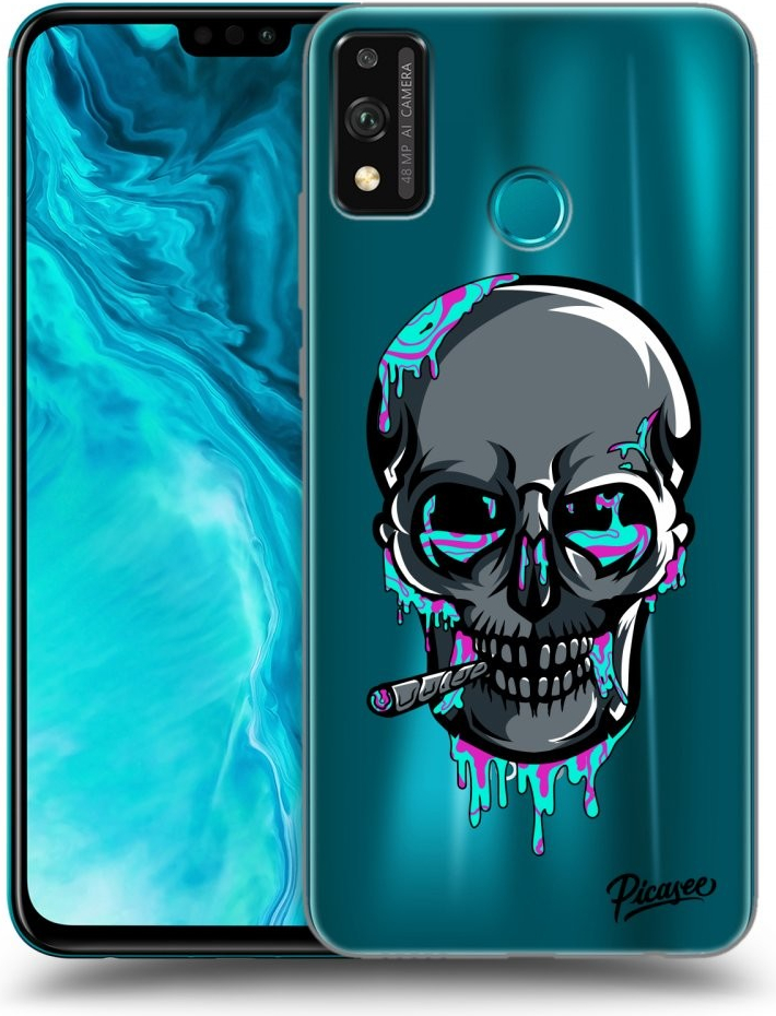 Picasee silikónové Honor 9X Lite - EARTH - Lebka 3.0 čiré