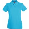 Fruit of the Loom Polokošile Lady-Fit Premium Polo, krátký rukáv, dámská COT-16303016201 S Modrá azurově