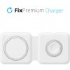 FixPremium - MagSafe Duo pre iPhone a Apple Watch, biela