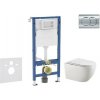 Geberit Duofix - Set predstenovej inštalácie, klozetu Gaia a dosky softclose, tlačidlo Delta01, lesklý chróm SANI11CA1136B
