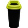 Plastový odpadkový kôš SORT BIN so zeleným vekom - 45 l