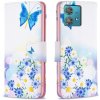 Peňaženkové kožené puzdro na Motorola Edge 40 Neo - Butterfly Love