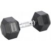 Pevné potiahnuté/gumované činky HMS 1 x 10 kg