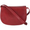 Mondo Italia Kožená kabelka na rameno 675 červená Červená