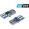 Vision W5W T10 Canbus 12/24V 12x2016 SMD LED biela duobox