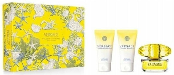 Versace Yellow Diamond EDT 50 ml + Versace Yellow Diamond sprchový gél 50 ml + Versace Yellow Diamond telové mlieko 50 ml
