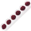 Ruža preparovaná 6,5cm BURGUNDY /ks