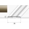 Effector Prechodový profil A08 ŠAMPAŇ 0,93m - kus