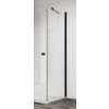 SANSWISS ANNEA BLACK ANT 75cm pevná bočná stena do kombinácie, profil čierny, sklo číre, ANT07500607