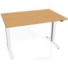 Pracovný stôl Motion, ZO, 2S, 180x70,5-120,5x80 cm, buk/biela