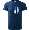 Paddleboard set - Klasické pánske tričko vyššej gramáže - 4XL ( Polnočná modrá )