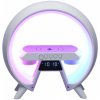 KIK KX3384 Multifunkčný Bluetooth reproduktor RGB s bezdrôtovou nabíjačkou, biela