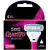 Wilkinson Sword Quattro For Women Sensitive náhradné brity 3 ks